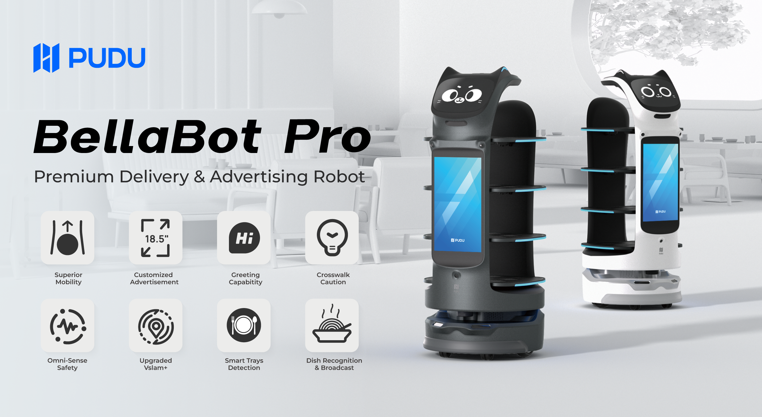 Pudu Robotics Releases Catering and Retail Service Robot, BellaBot